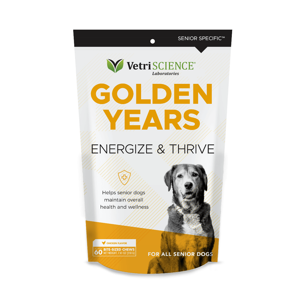 VetriScience Golden Years Energize and Thrive Multivitamin for Senior
