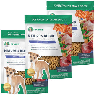 dr. marty nature's blend freeze dried raw dog food