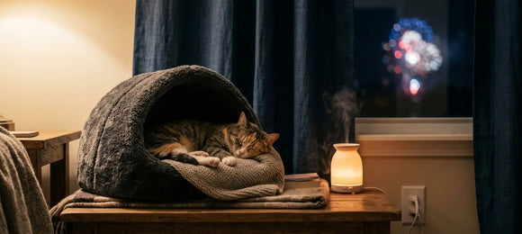 Reduce Cat Anxiety This 4th of July: Cat Calming Tips