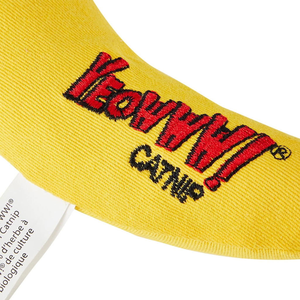 Yeowww! Banana Catnip Cat Toy Yellow