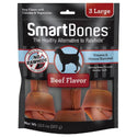 SmartBones Rawhide-Free Beef Chew Bones Dog Treats (3 large bones)