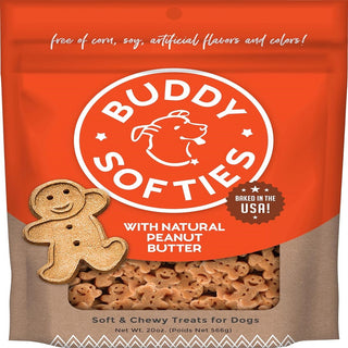 Buddy Biscuits Soft & Chewy with Peanut Butter Dog Treats (20 oz)