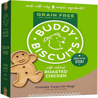 Buddy Biscuits Grain-Free Oven-Baked Crunchy Dog Treats With Roasted Chicken (14 oz)