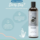 kin+kind Charcoal Deep Clean Natural Patchouli Shampoo For Dogs (12 oz)