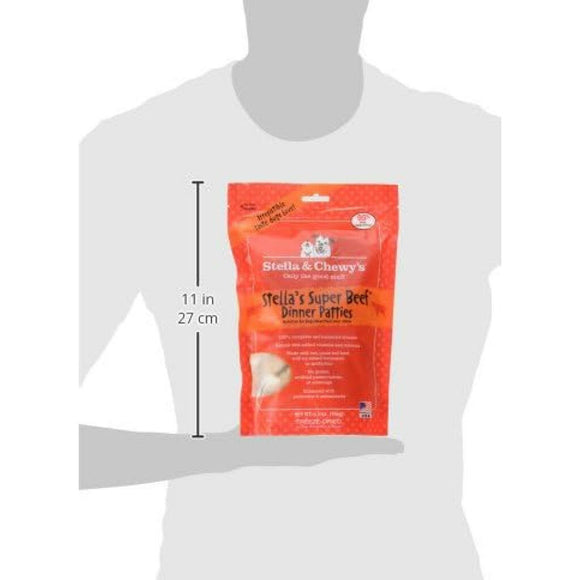 Stella & Chewy's Stella's Super Beef Dinner Patties Freeze-Dried Raw Food For Dogs (5.5 oz)