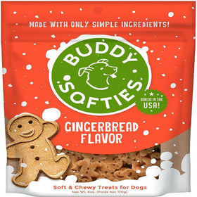 Buddy Biscuits Soft & Chewy Hioliday Gingerbread Dog Treats (6 oz) Pouch