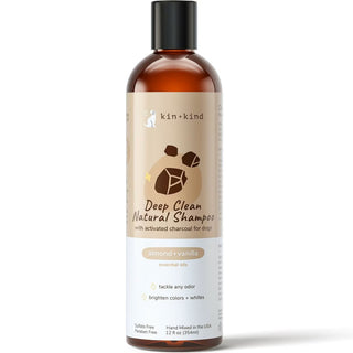 kin+kind Deep Clean Natural Almond & Vanilla Shampoo For Dogs (12 oz)