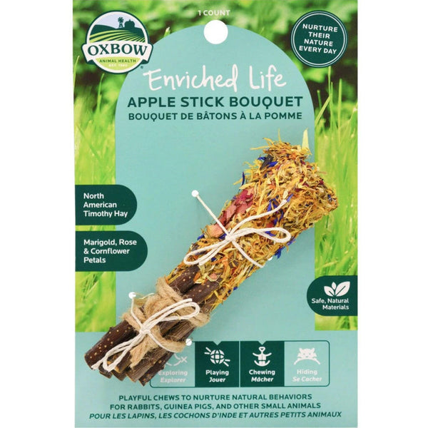 Oxbow Enriched Life Apple Stick Bouquet Toy For Small Animal