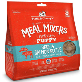 Stella & Chewy's Perfectly Puppy Beef & Salmon Meal Mixers Freeze-Dried Raw Topper For Dog (3.5 oz)
