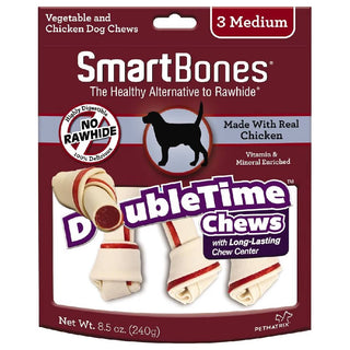 SmartBones DoubleTime Chews Dog Treats (3 Medium Bones)