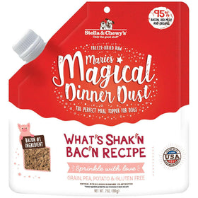 Stella & Chewy's Magical Dinner Dust Bacon Freeze-Dried Raw Food Topper For Dogs (7 oz)