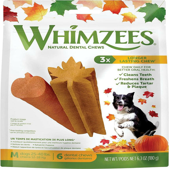 Whimzees by Wellness Fall Value Bag Medium Dental Dog Chews (6.3 oz)