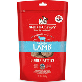 Stella & Chewy's Dandy Lamb Dinner Patties Freeze-Dried Raw Food For Dogs (14 oz)