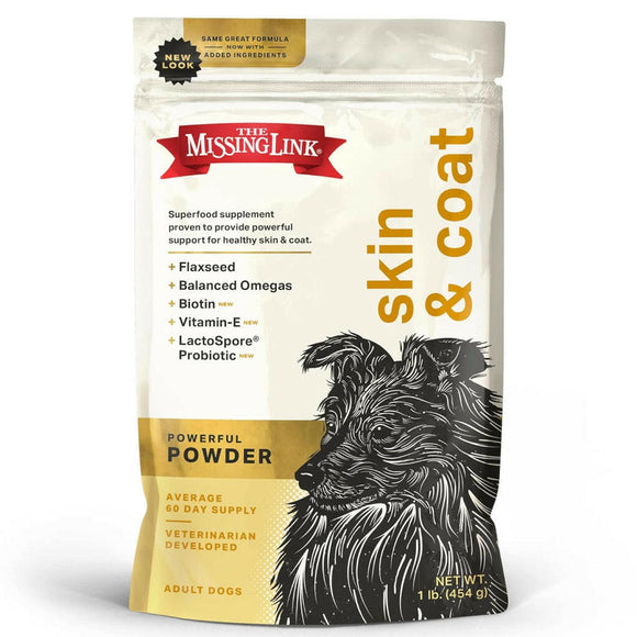 The Missing Link Skin & Coat Supplement Powder For Dogs (1 lb)