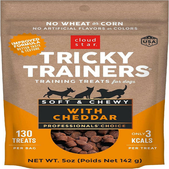 Cloud Star Tricky Trainers Soft & Chewy Cheddar Dog Treats