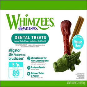 Whimzees by Wellness Natural Dental Value Box Treat For Small Dogs (89 count)