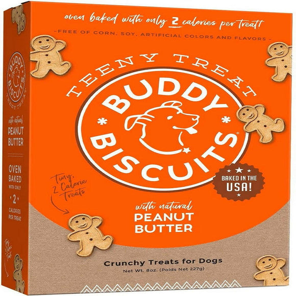 Buddy Biscuits Teeny Oven Baked Crunchy Dog Treats With Peanut Butter (8 oz)