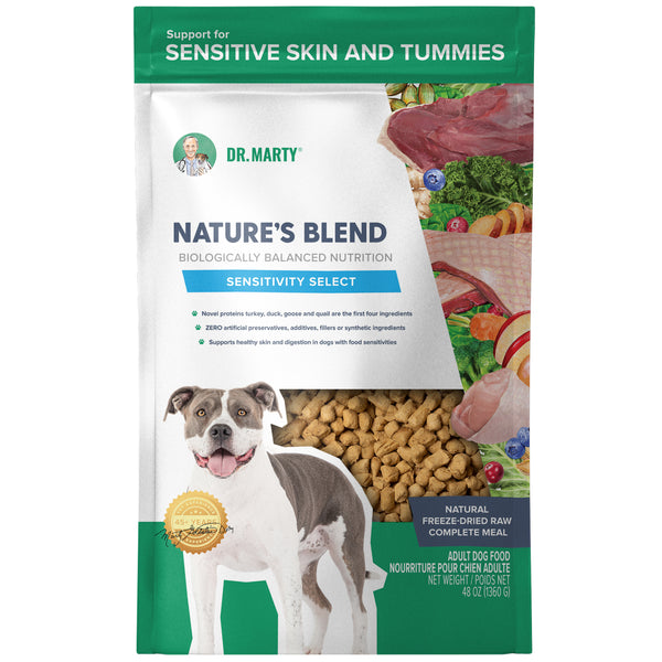 Dr Marty Nature's Blend Sensitivity Select Freeze Dried Raw Dog Food (48 oz)