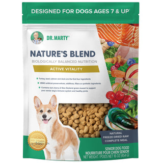 Dr. Marty Nature's Blend Active Vitality Freeze Dried Raw Food for Senior Dogs (16 oz)