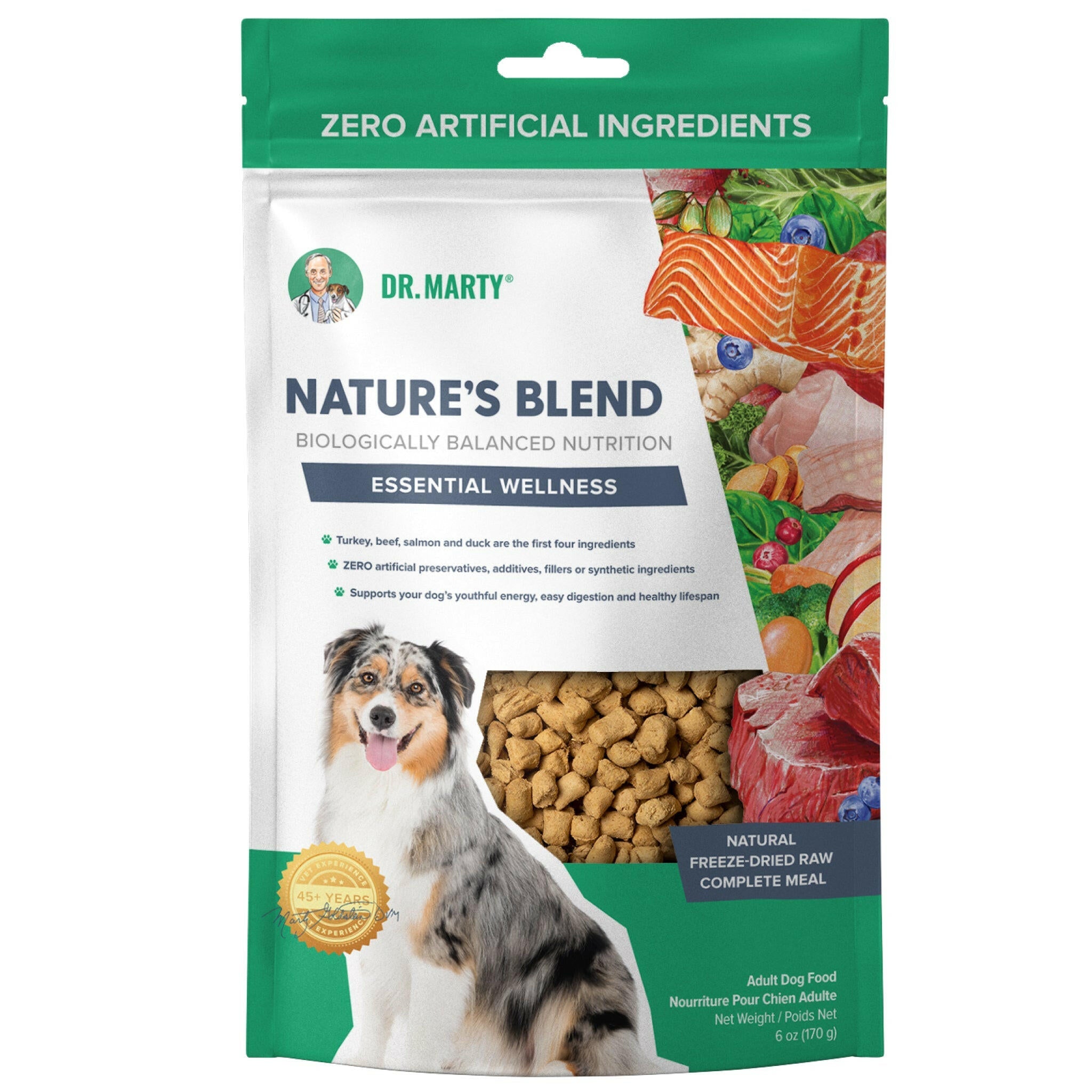 Dr. Marty Nature’s Blend Essential Wellness Freeze-Dried Raw Dog Food