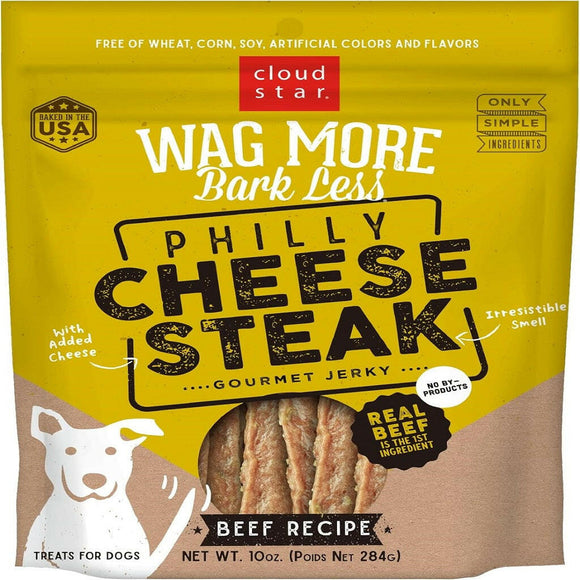 Cloud Star Wag More Bark Less Jerky Philly Cheesesteak Beef (10 oz)