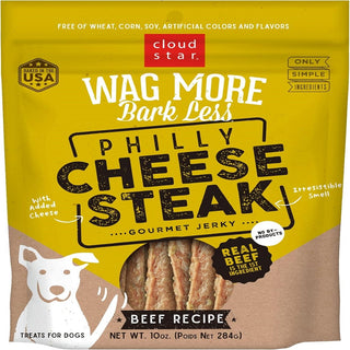 Cloud Star Wag More Bark Less Jerky Philly Cheesesteak Beef (10 oz)
