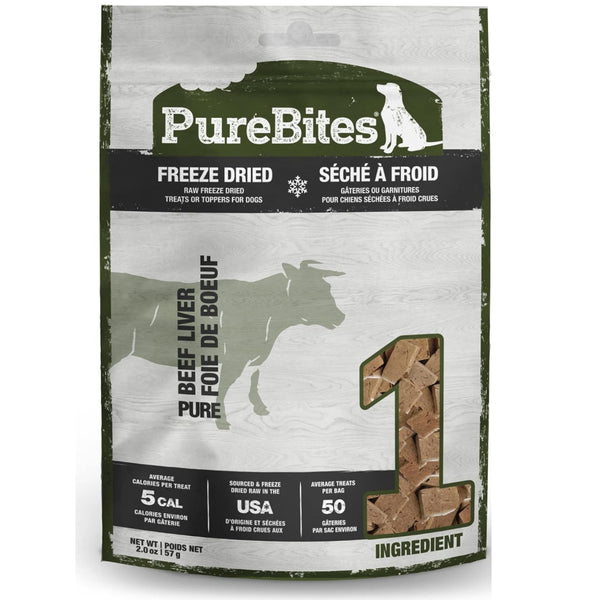 PureBites Beef & Liver Freeze Dried Treats For Dogs (2 oz)
