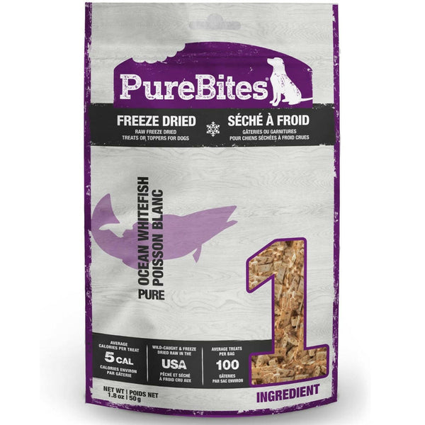 PureBites Freeze Dried Ocean Whitefish Treat For Dog (1.8 oz)