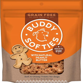Buddy Biscuits Grain Free Soft & Chewy Dog Treats With Peanut Butter (5 oz)