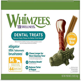Whimzees by Wellness Natural Dental Value Box Treat For Medium Dogs (44 ct)