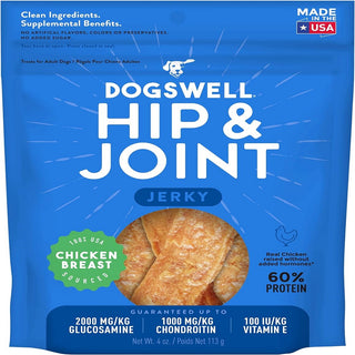 Dogswell Jerky Hip & Joint Grain-Free Chicken Treats For Dogs (4 oz)