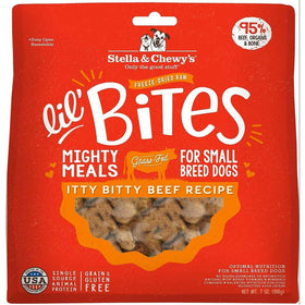 Stella & Chewy's Lil' Bites Itty Bitty Beef Recipe Small Breed Freeze-Dried Raw Food For Dog (7 oz)
