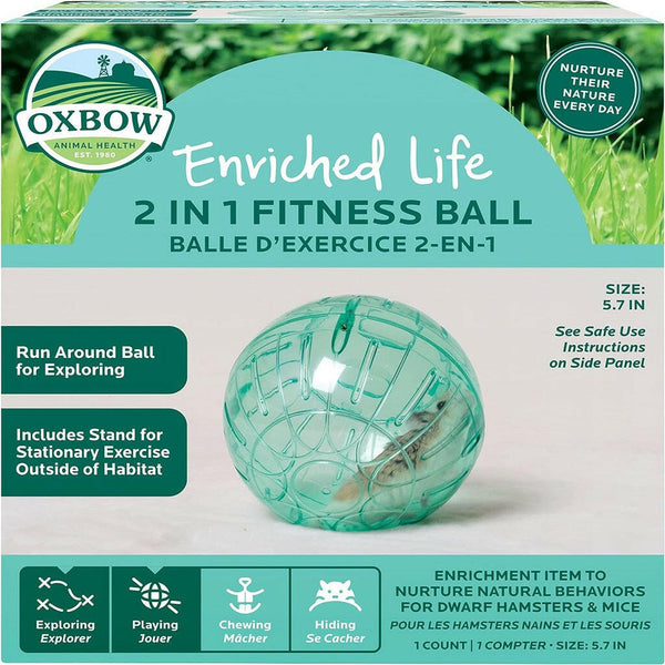 Oxbow Enriched Life 2 in 1 Fitness Ball Toy For Small Animal