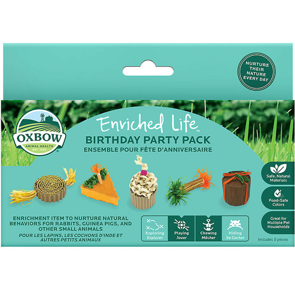 Oxbow Enriched Life Birthday Party Pack Toy For Small Animal