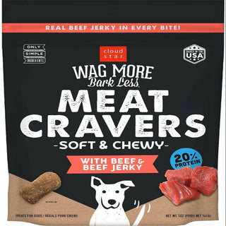 Cloud Star Wag More Bark Less Beef Dog Treats (5 oz) Pouch