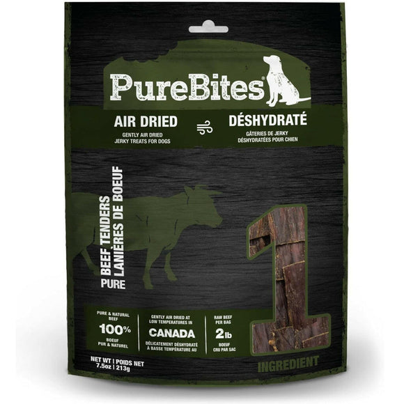 PureBites Beef Jerky Mid Size Treats For Dog (7.5 oz)