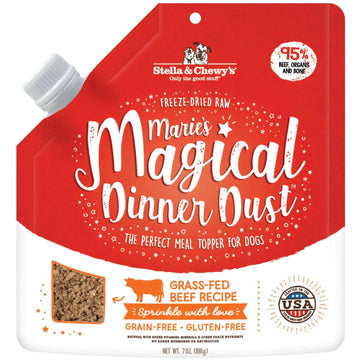 Stella & Chewy's Magical Dinner Dust Grass Fed Beef Freeze-Dried Raw Food Topper For Dogs (7 oz)