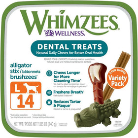 WHIMZEES by Wellness Variety Pack Grain-Free Dental Treats For Large Dog (14 ct)