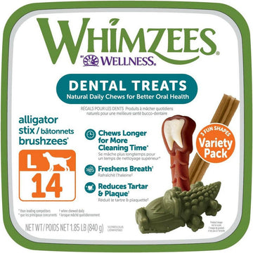 WHIMZEES by Wellness Variety Pack Grain-Free Dental Treats For Large Dog (14 ct)
