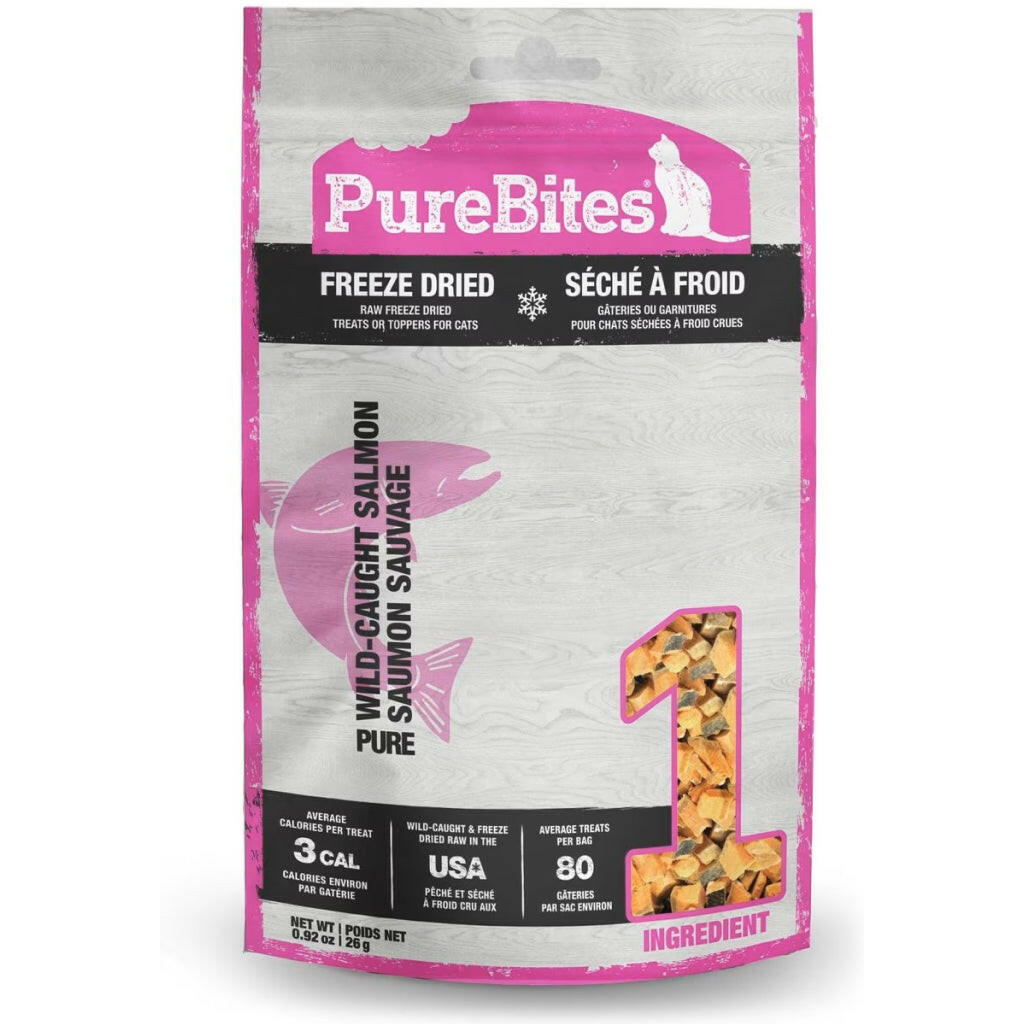 PureBites Salmon Flavor Freeze Dried Treats For Cat (.92 oz)