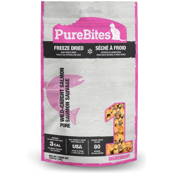 PureBites Salmon Flavor Freeze Dried Treats For Cat (.92 oz)