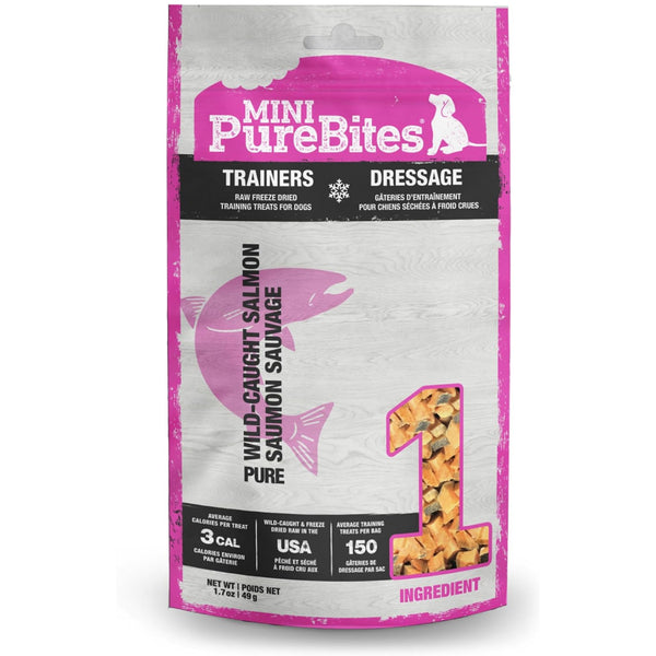 PureBites Mini Freeze Dried Trainers Salmon Treats For Dog (1.7 oz)