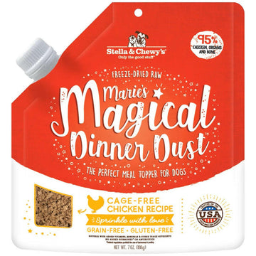 Stella & Chewy's Magical Dinner Dust Chicken Freeze-Dried Raw Food Topper For Dogs (7 oz)