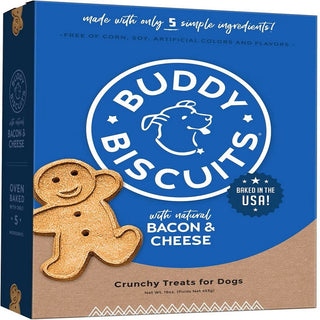 Buddy Biscuits Crunchy Dog Treats with Bacon & Cheese flavor (16 oz)
