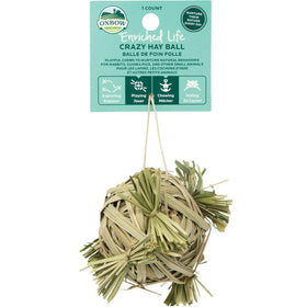 Oxbow Enriched Life Crazy Hay Ball Toy For Small Animal