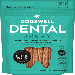 Dogswell Dental Chicken Recipe Jerky Treats For Dogs (12 oz)