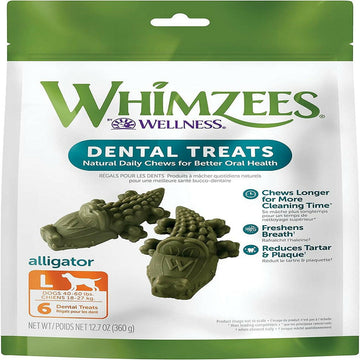 Whimzees by Wellness Alligator Natural Grain-Free  Dental Chews For Large Dogs (12.7 oz)