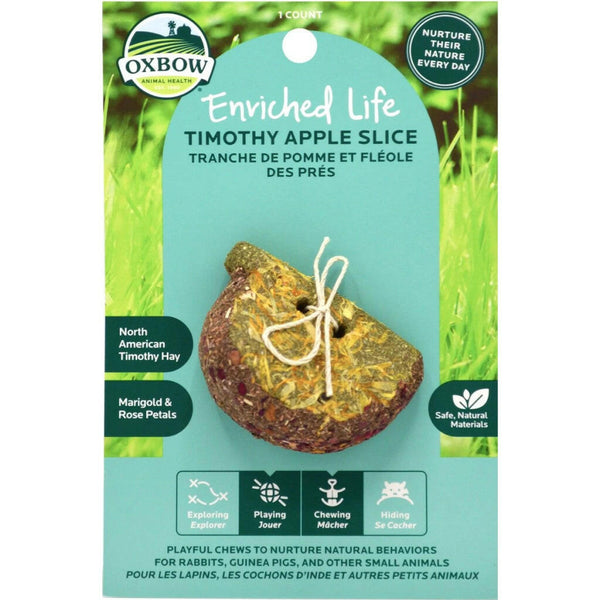 Oxbow Enriched Life Timothy Apple Slice Toy For Small Animal