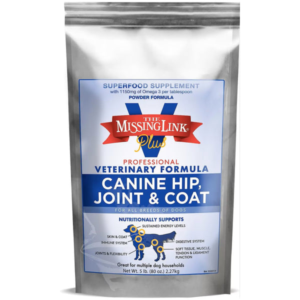 The Missing Link Professional Veterinary Formula Hip, Joint & Coat Superfood Supplement For Dog (5 lb)