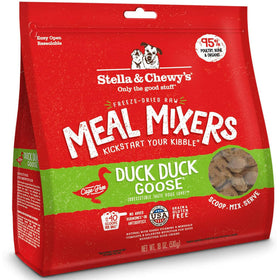 Stella & Chewy's Duck Duck Goose Meal Mixers Freeze-Dried Raw Topper For Dogs (18 oz)